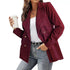 Fall winter jacket solid color blazer